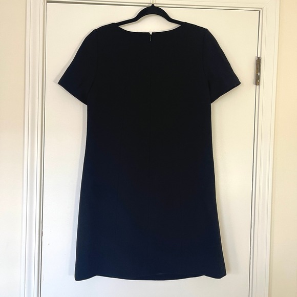 Lafayette 148 New York $448 Virgin Wool Short Sleeve Shift Dress Size 4 Luxury - Picture 7 of 9